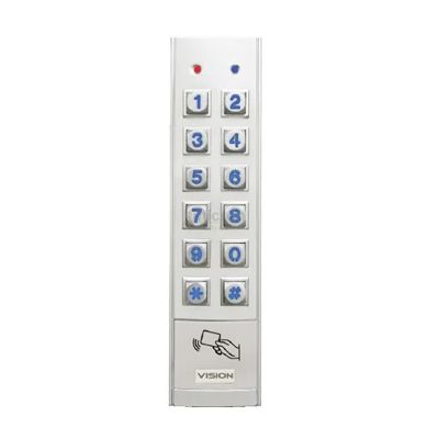 Bosch CP156B Slim 6x2 Button External Metal Keypad with Card Reader