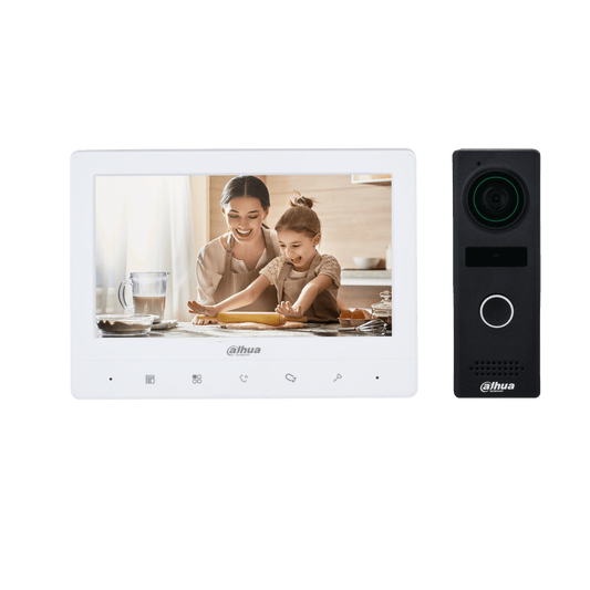Dahua KTA03M Analogue Video Intercom Kit with Black Doorbell (4 Wire)