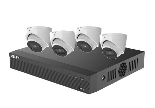 EZIP 4 Channel PRO Network Video Recorder + 4 x 6MP SMD Camera + 2TB HDD Kit # EZKIT/N44PRO-2T/IPC-T1B63-SMD