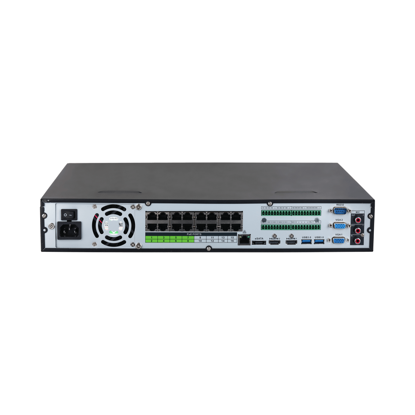 Dahua DHI-NVR5432-16P-AI/ANZ 32 Channels 1.5U 16PoE 4HDD WizSense Network Video Recorder