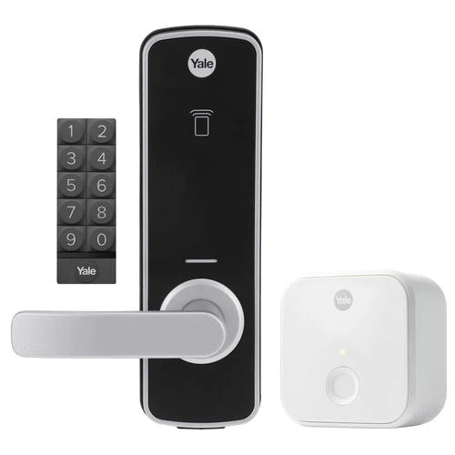 Yale YUR/DEL/KIT/SIL Unity Entrance Lock with Connect Bridge and Keypad