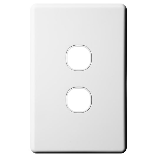 2 Gang Switch Wall Plate - Double AS202