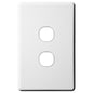 2 Gang Switch Wall Plate - Double AS202
